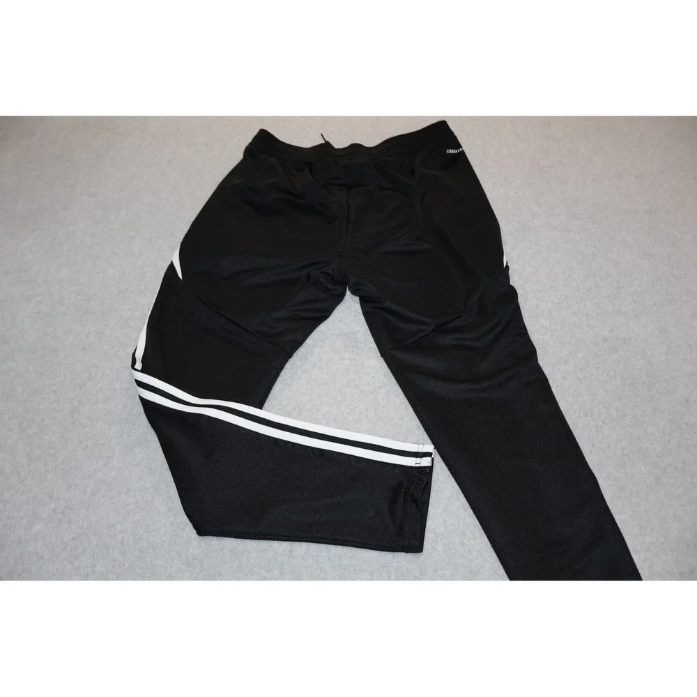 Adidas Gym Pants Mens Large Black Tiro 23 Training Soccer Joggers Zip Ankle